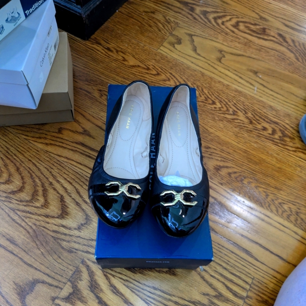 Cole Haan Black Flats 9
